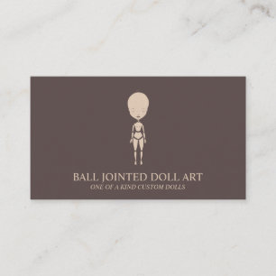 Clay Doll Maker Artist Mannequin Mode Visitkort