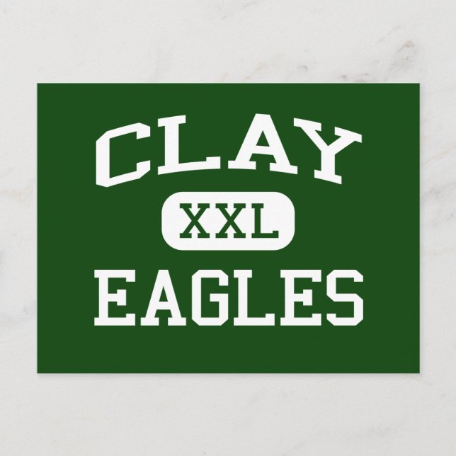 Clay - Eagles - Clay High School - Oregon Ohio Vykort (Framsida)