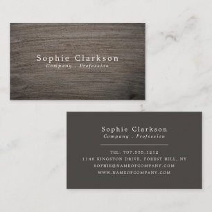 Clay Effect, Rustic Visitkort