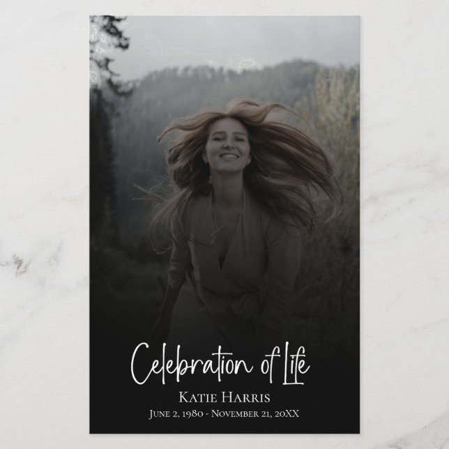 Clay Funeral Script Firande i Life Budget Flygblad (Framsidan)