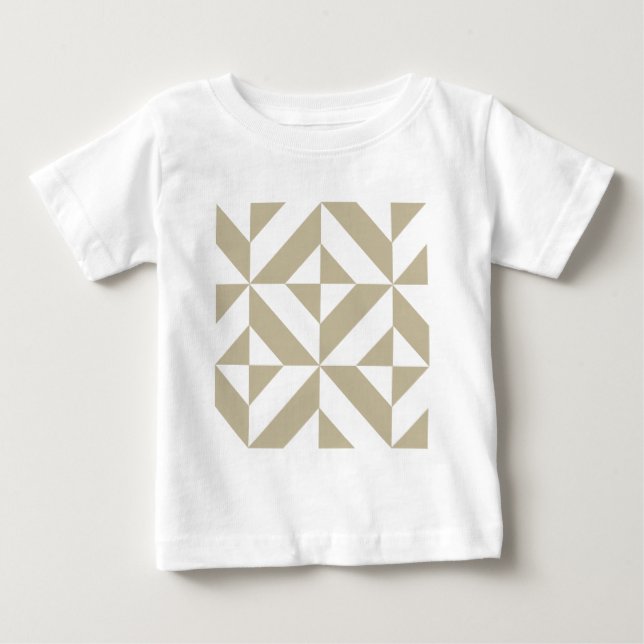 Clay Geometric Deco Cube Mönster Tröja (Framsida)