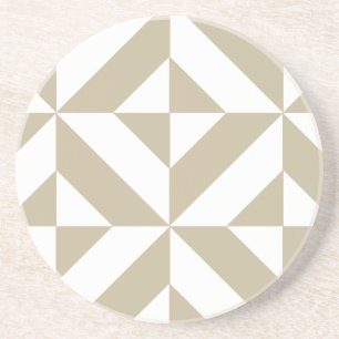Clay Geometric Deco Cube Mönster Underlägg Sandsten