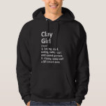 Clay Girl Al Alabama Funny City Roots Hoodie<br><div class="desc">Clay Girl Al Alabama Funny City Roots.</div>