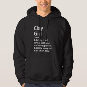Clay Girl Al Alabama Funny City Roots Hoodie