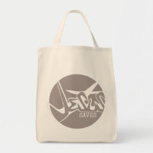 CLAY GRÅTT Jesus Saves Graffiti