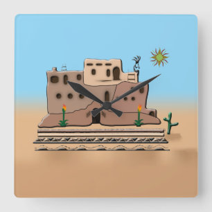 Clay House Fyrkantig Klocka