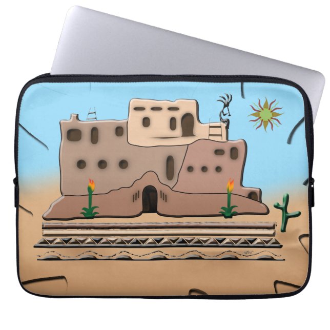 Clay House Laptop Sleeve (Framsidan)