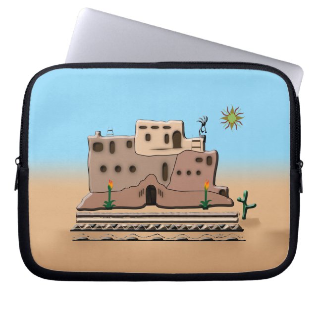 Clay House Laptop Sleeve (Framsidan)