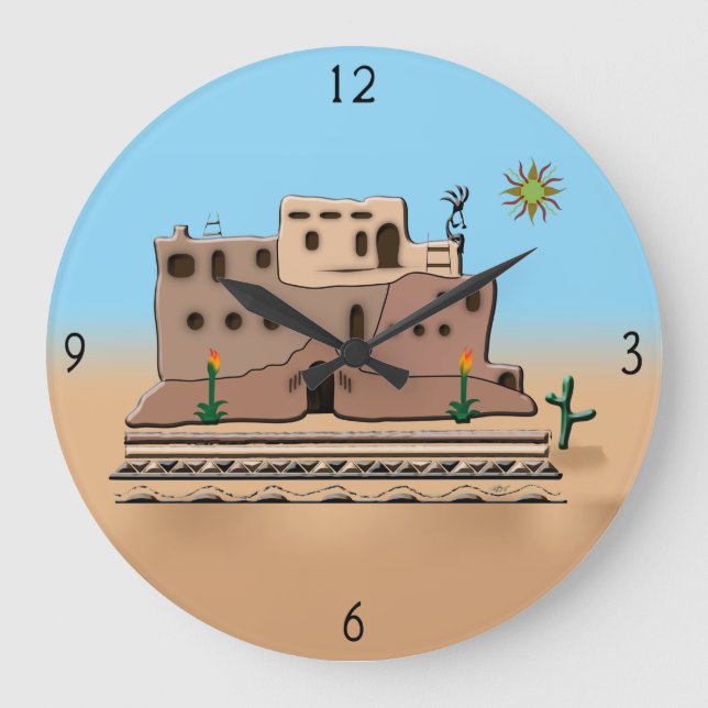 Clay House Large Clock Stor Klocka (Framsida)