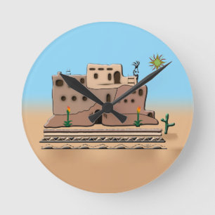 Clay House Rund Klocka