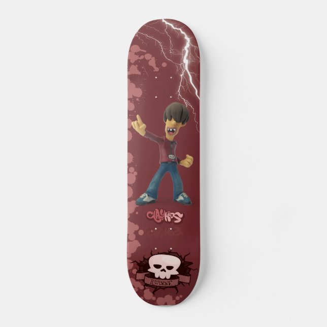 Clay Kids - Skateboard Robbie Bräda 20,5 Cm (Framsida)