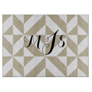 Clay Monogram Geometric Deco Cube Mönster