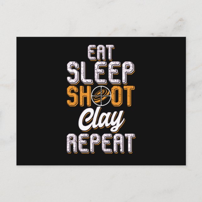 Clay Pigeon Shooting Hunting Wildlife Hunters Eat  Vykort (Framsida)