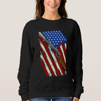 Clay Pigeon Shoting Hunting American Usa Pistol T Shirt