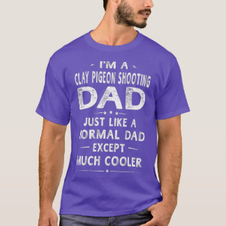Clay Pigeon skjuter Pappa som ett normalt Pappa T Shirt