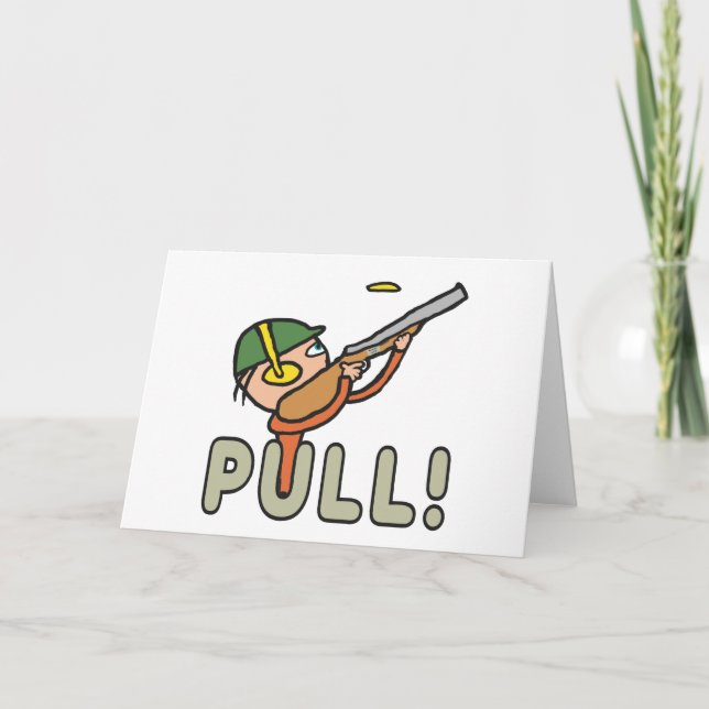 Clay Pigeon-skottning Kort (Framsida)