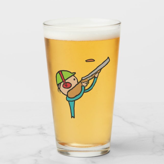 Clay Pigeon Trap-tagning Glaskopp (Framsida fylld)