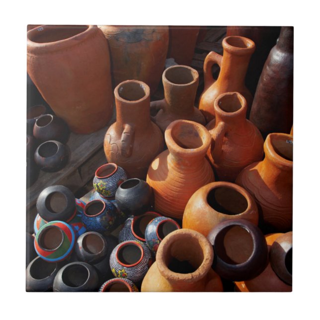 Clay Pots, Hazyview, Mpumalanga, South Afrika Kakelplatta (Framsidan)