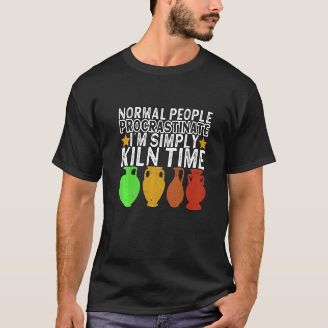 Clay Potter Ceramic Pottery Artwork Pottery 2 T Shirt (Framsida)