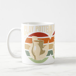 Clay Pottery Retro Kaffemugg