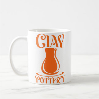 Clay Pottery Retro Kaffemugg