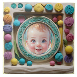 Clay ram kakelplatta