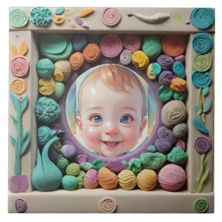 Clay ram kakelplatta