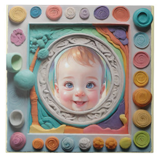 Clay ram kakelplatta