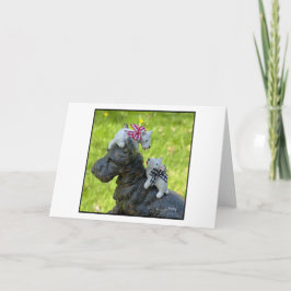 Clay Scotties på en Scottie Doorstop Kort