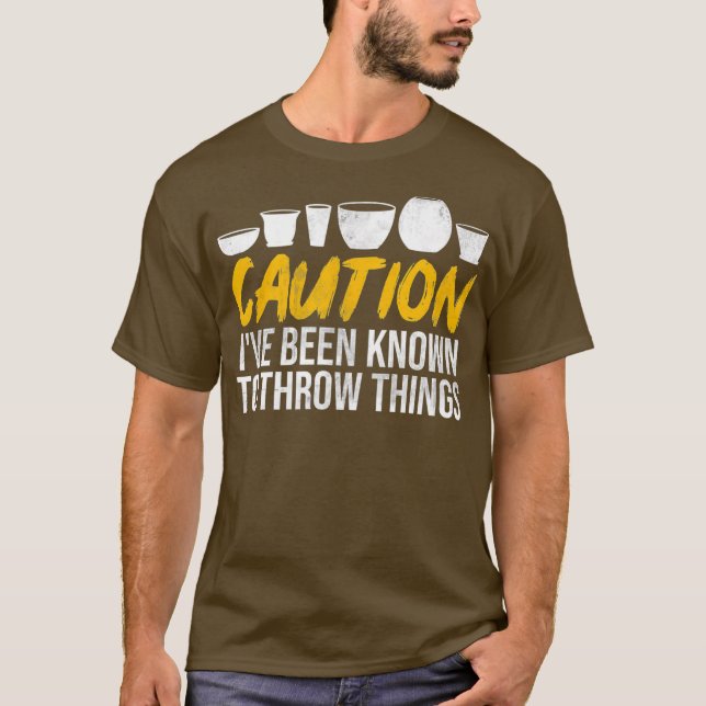 Clay Sculptor Funny Ceramic Artist Pottery T Shirt (Framsida)