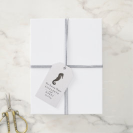 Clay Seahorse Beach Wedding Presentetikett