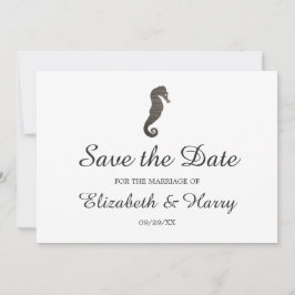 Clay Seahorse Beach Wedding Spara Datumet