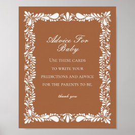 Clay Talavera Tile Advice for Baby Shower Game Poster
