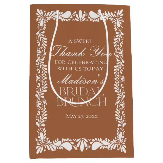 Clay Talavera Tile Fiesta Möhippa Brunch Favors (Framsidan)