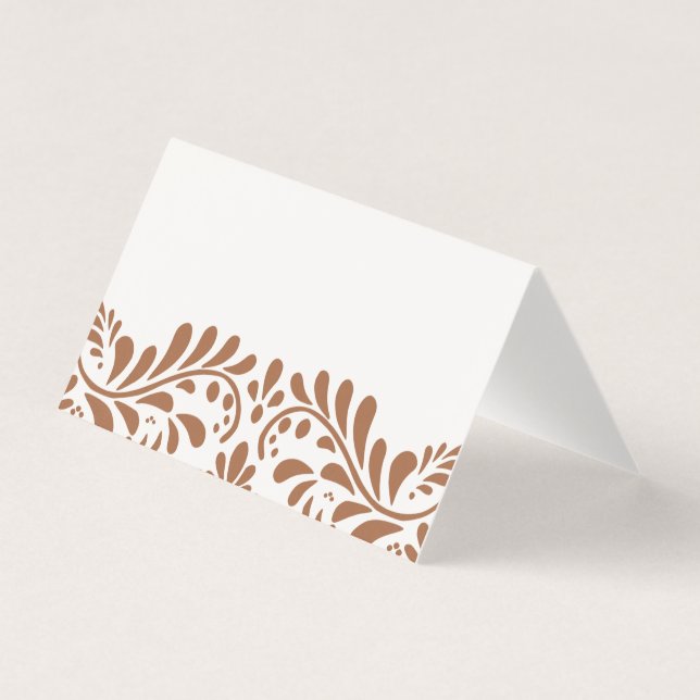 Clay Talavera Tile Fiesta Place Card Bord Decor Kort (Framsida)