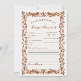 Clay Talavera Tile Spansk rådgivning för Baby Card Inbjudningar