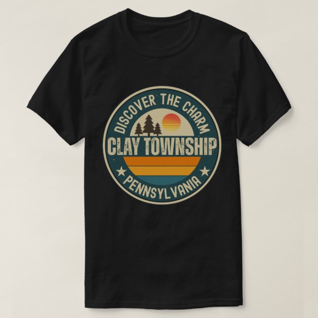 Clay township, Pennsylvania T Shirt (Design framsida)