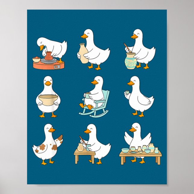 Clay Whisperer T Er Ceramic Silly Goose Making Tte Poster (Framsidan)