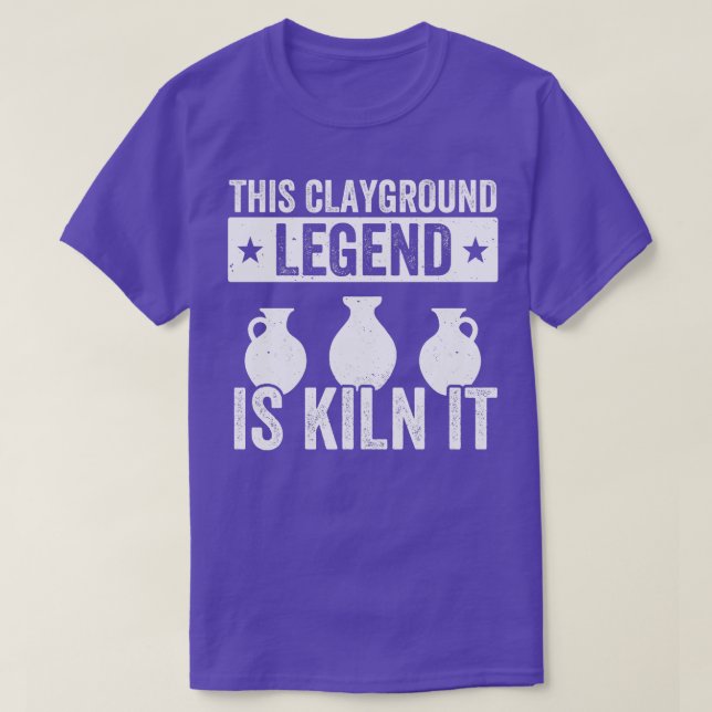 ClaygroundFunny Pottery Potter Clay T Shirt (Design framsida)