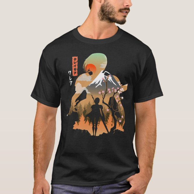 Claymore Anime Kärlek Clare T Shirt (Framsida)