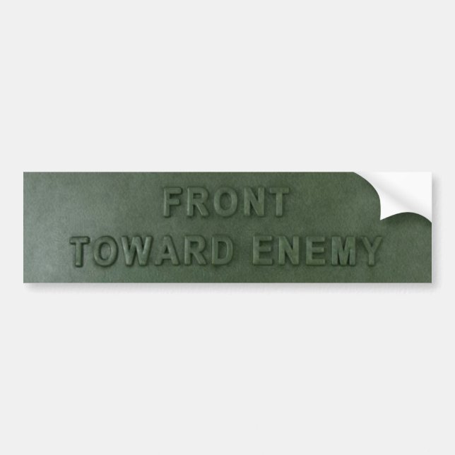 Claymore Mine Bumper Sticker Bildekal (Framsidan)