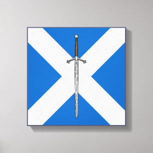 Claymore och Saltire Canvastryck