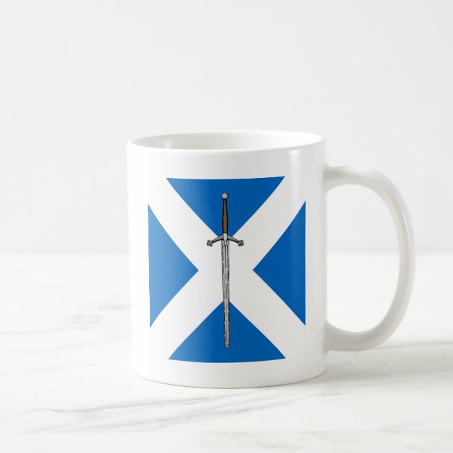 Claymore och Saltire Kaffemugg (Höger)