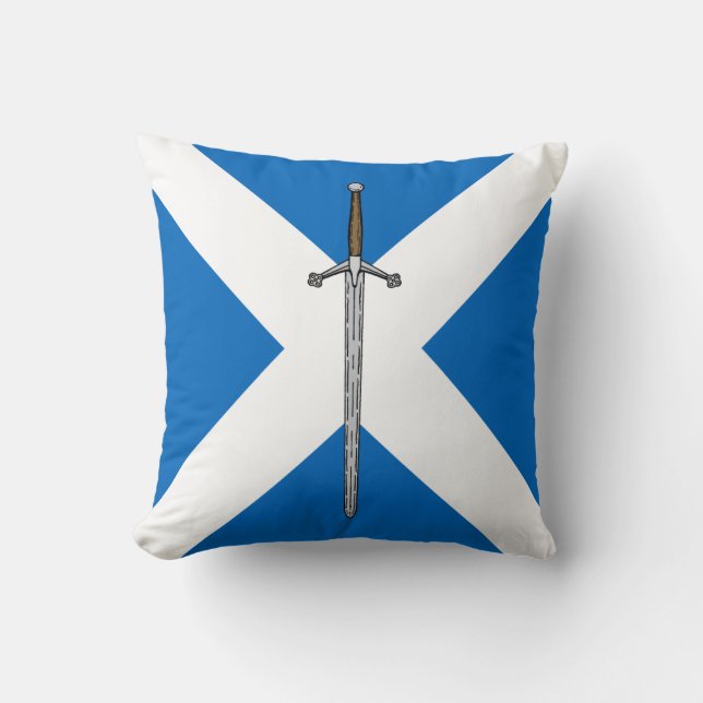 Claymore och Saltire Kudde (Framsida)