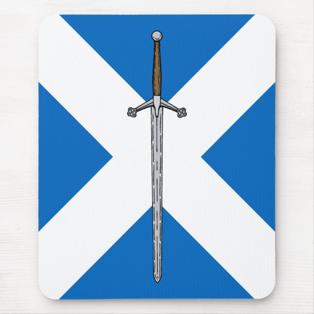 Claymore och Saltire Musmatta (Framsidan)