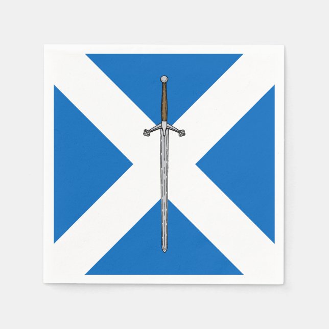 Claymore och Saltire Pappersservett (Framsidan)
