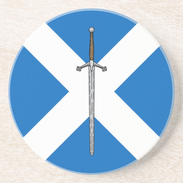 Claymore och Saltire Underlägg Sandsten (Framsidan)