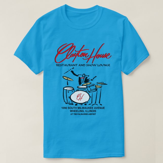 Clayton House Restaurant and Show Lounge, Wheeling T Shirt (Design framsida)