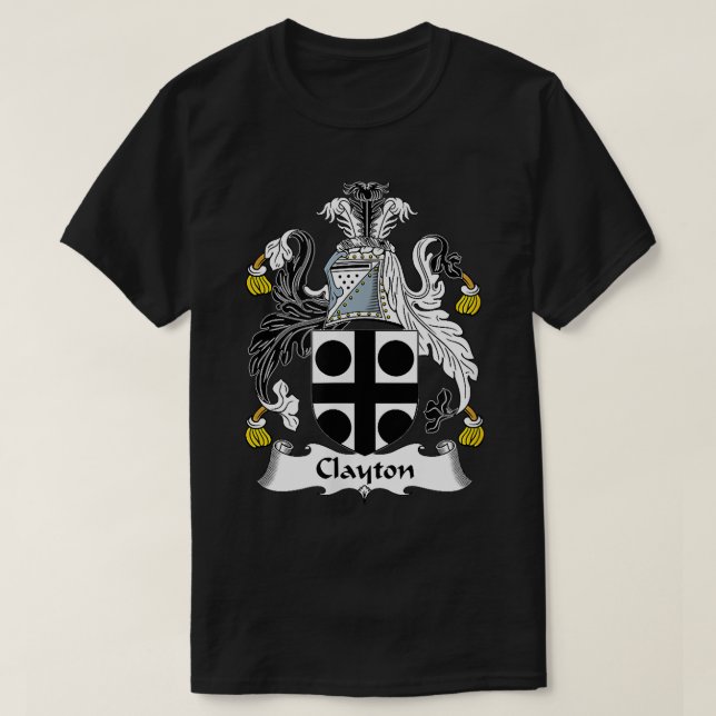 Clayton Jackar Arm Family Crest T Shirt (Design framsida)