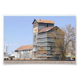 Clayton, New mexico, Grain Mill och Elevator Fototryck